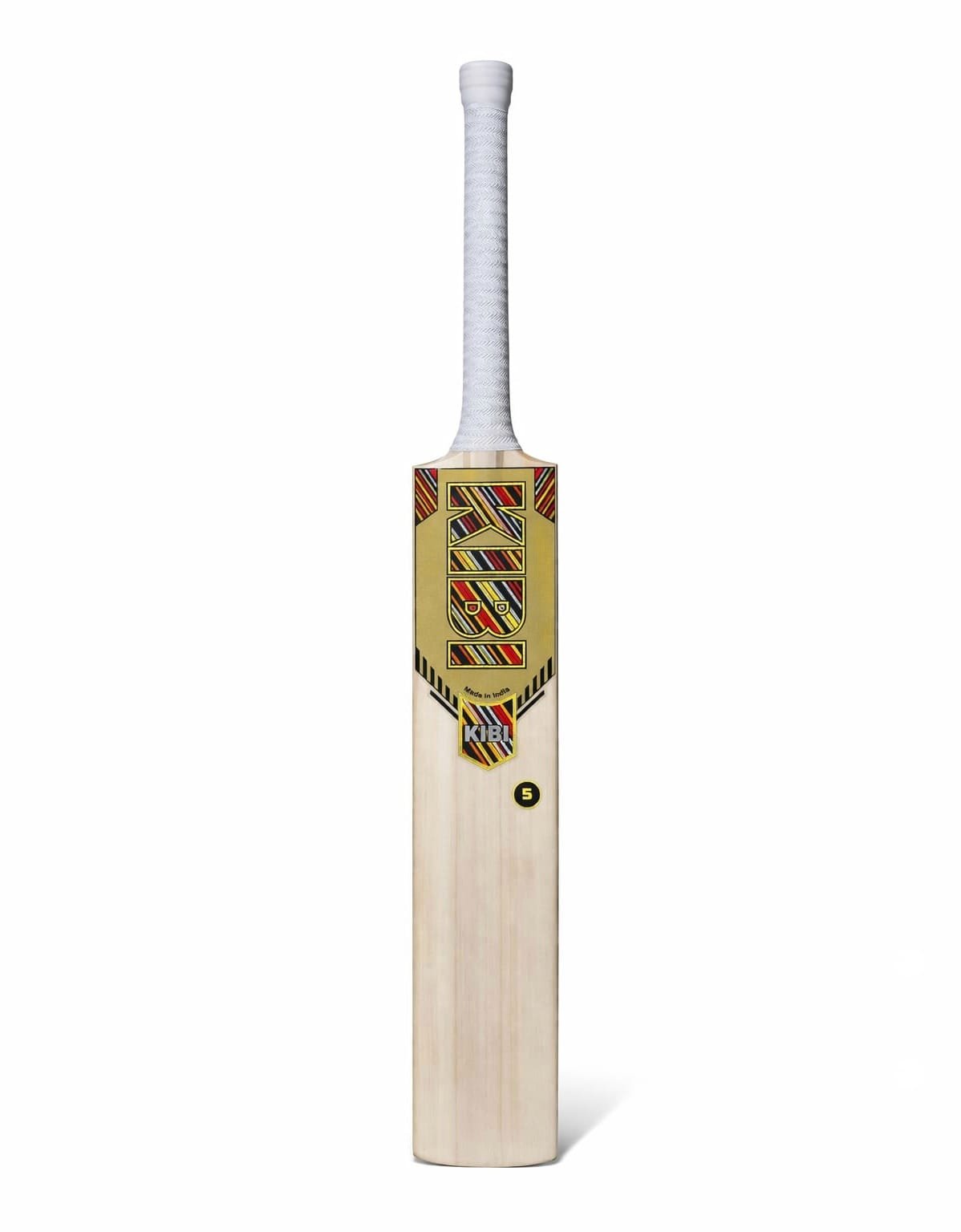 KIBI Kids Leather Ball Bat Kashmir Willow Junior Cricket Bat