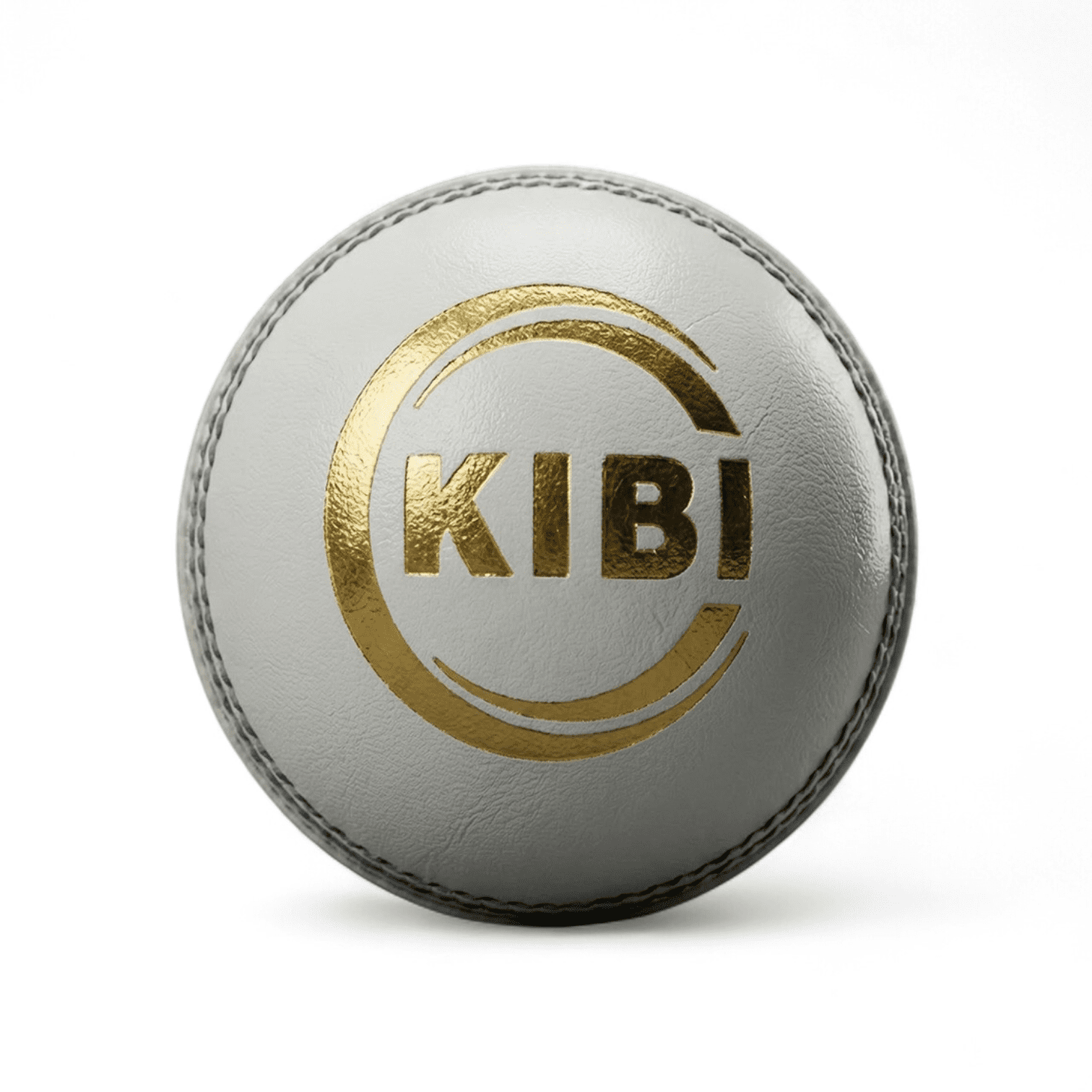 KIBI White Leather Ball Professional 4-Piece Cricket Tournament Match Ball