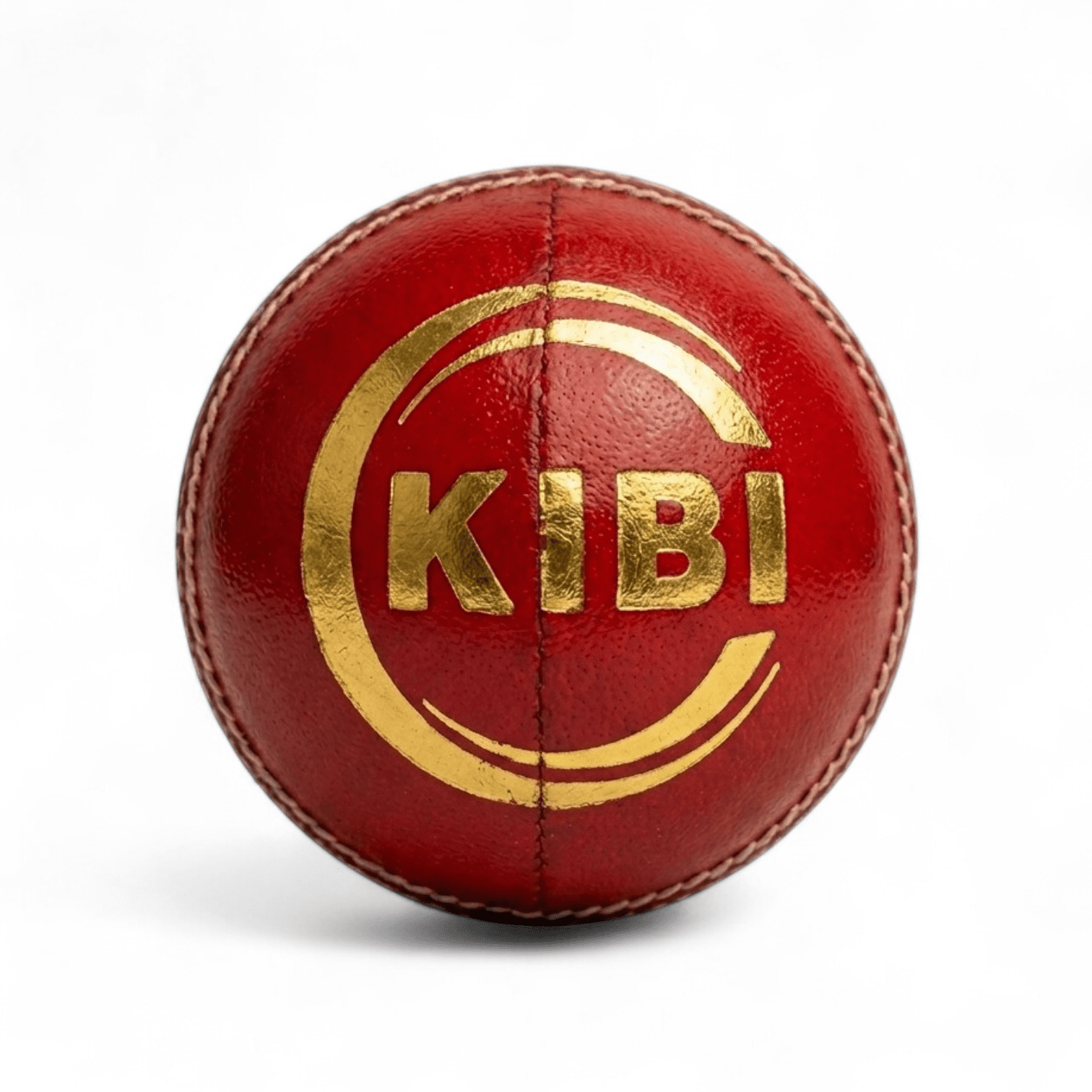 KIBI Red Leather Ball Professional 4-Piece Cricket Tournament Match Ball
