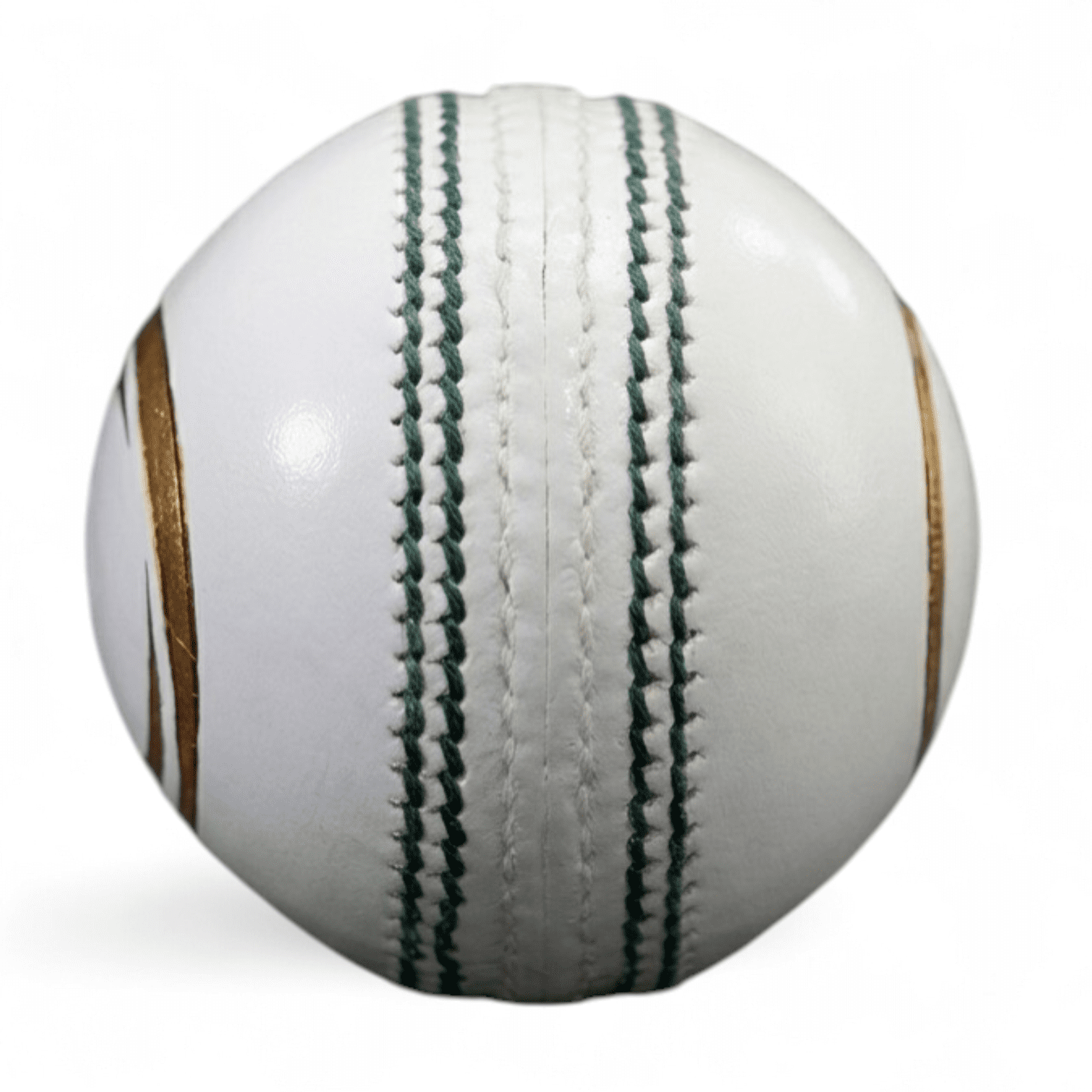 KIBI White Leather Ball Professional 4-Piece Cricket Tournament Match Ball