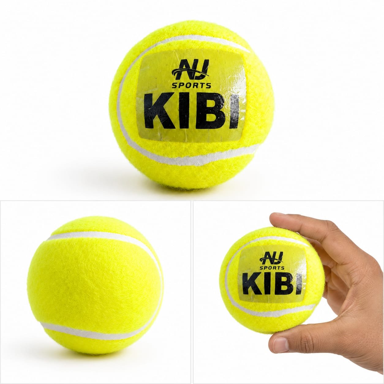 KIBI Green Heavy Tennis Ball (Pack of 6)